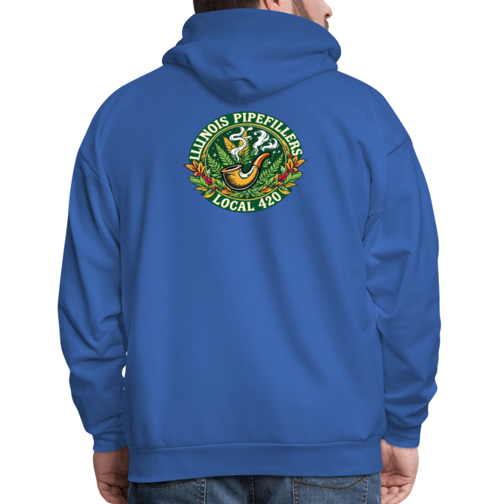 ILLINOIS PIPEFILLERS LOCAL 420 F/B DESIGN Men's Hoodie - royal blue