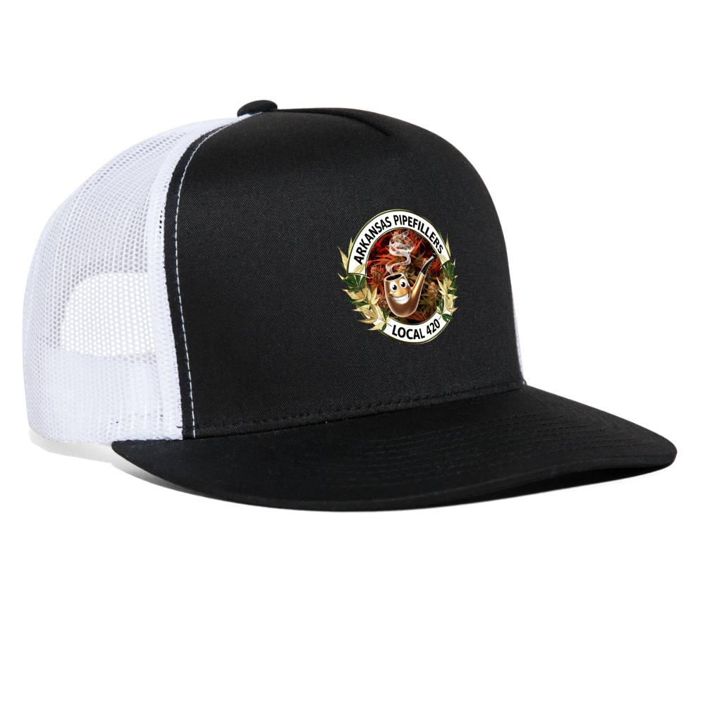 ARKANSAS  PIPEFILLERS LOCAL 420 Trucker Hat - black/white