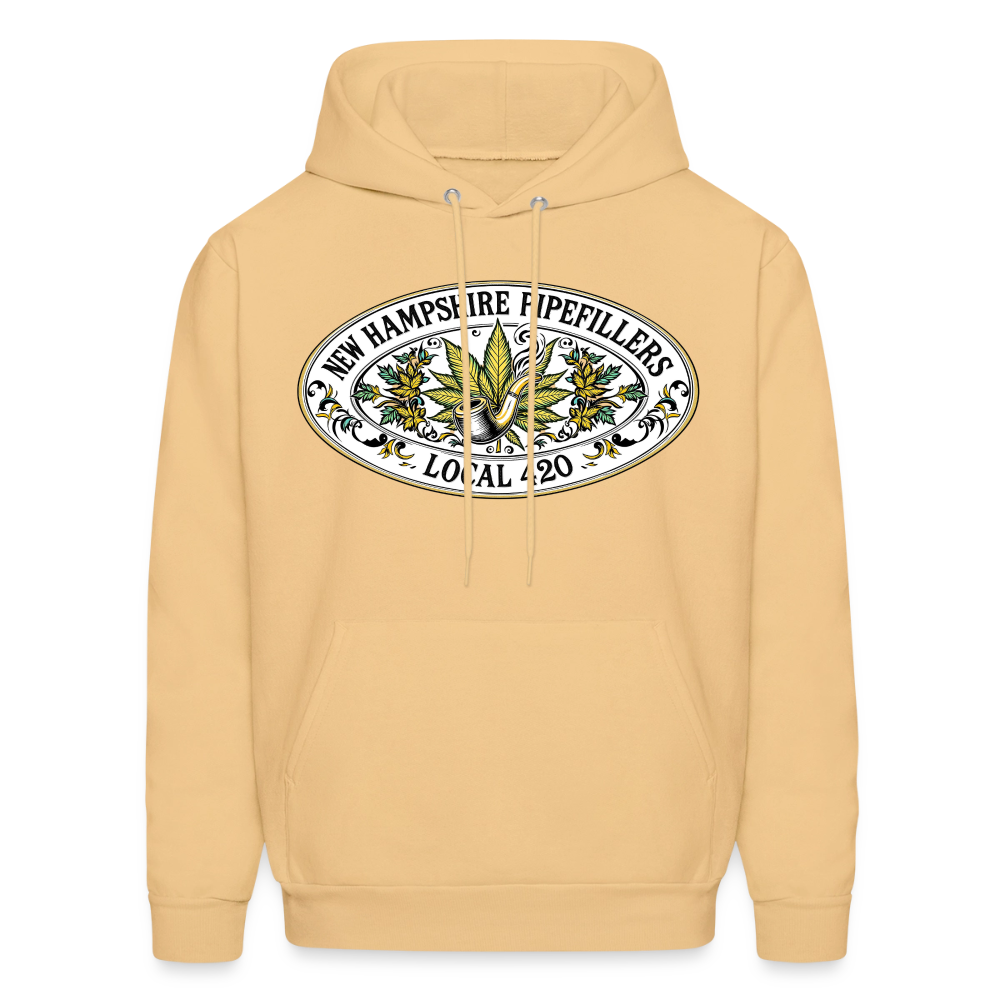 NEW HAMPSHIRE PIPEFILLERS LOCAL 420 Men's Hoodie - light gold 