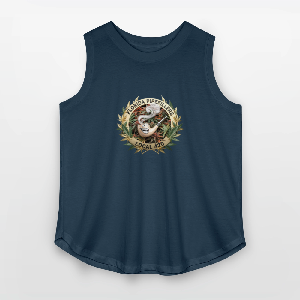 FLORIDA PIPEFILLERS LOCAL 420 F/B DESIGN Women's Curvy Relaxed Tank Top - denim