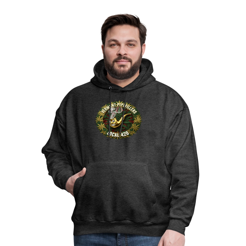 VERMONT PIPEFILLERS LOCAL 420  F/B DESIGN Men's  Hoodie - charcoal grey