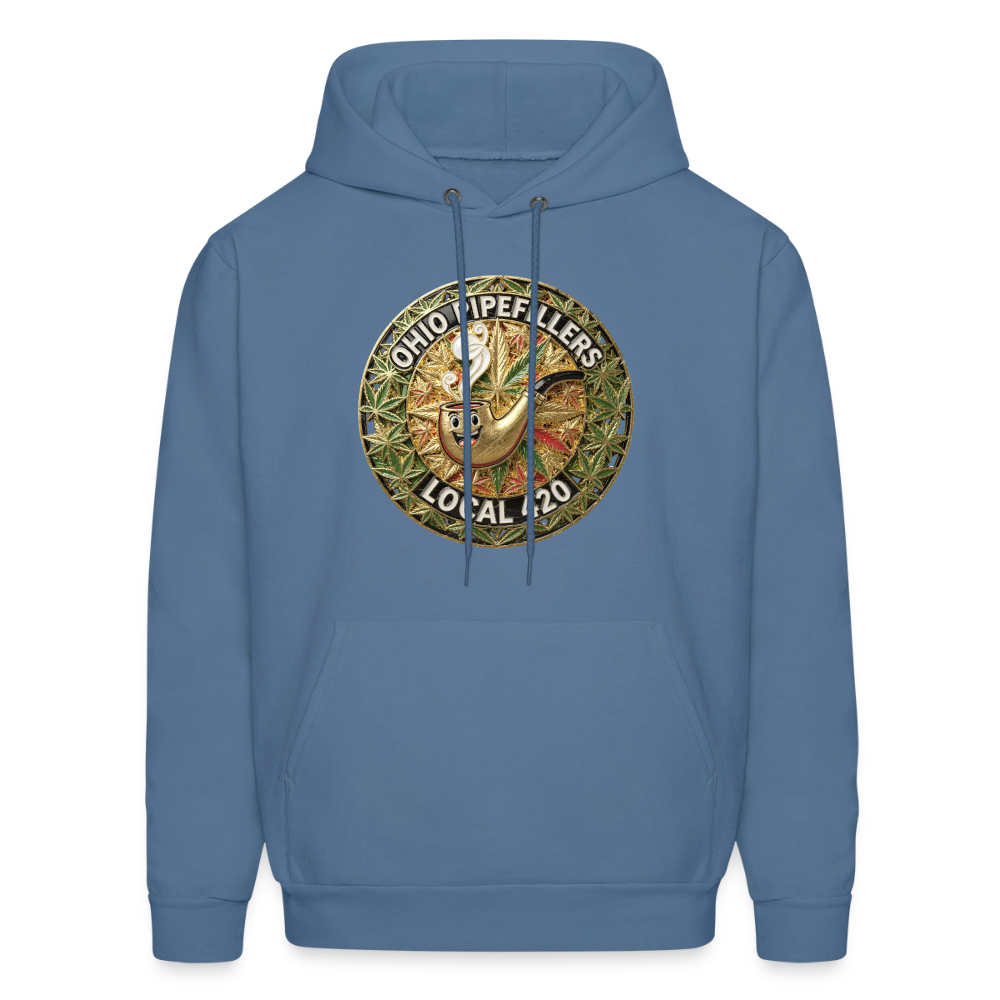OHIO PIPEFILLERS LOCAL 420  F/B DESIGNS Men's Hoodie - denim blue
