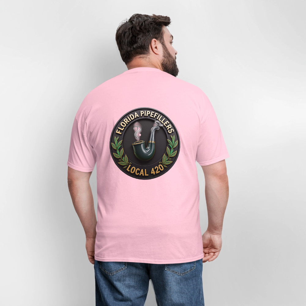 FLORIDA PIPEFILLERS LOCAL 420 F/B DESIGN Men's T-Shirt - pink