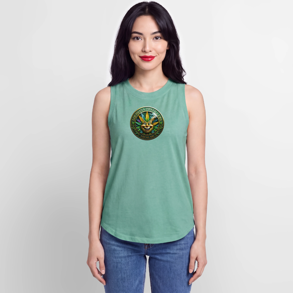LOUISIANA PIPEFILLERS LOCAL 420 Women's Relaxed Tank Top - saltwater