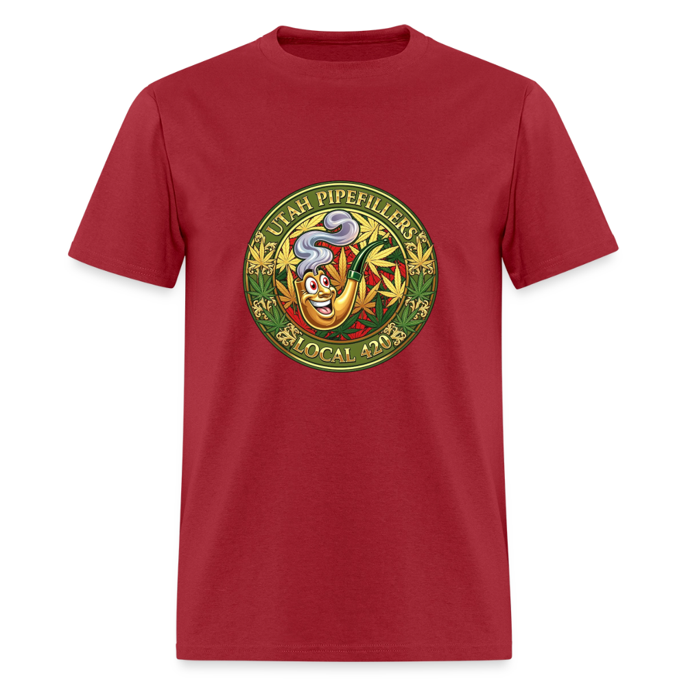 UTAH PIPEFILLERS LOCAL 420 F/B DESIGN Men's T-Shirt - true red