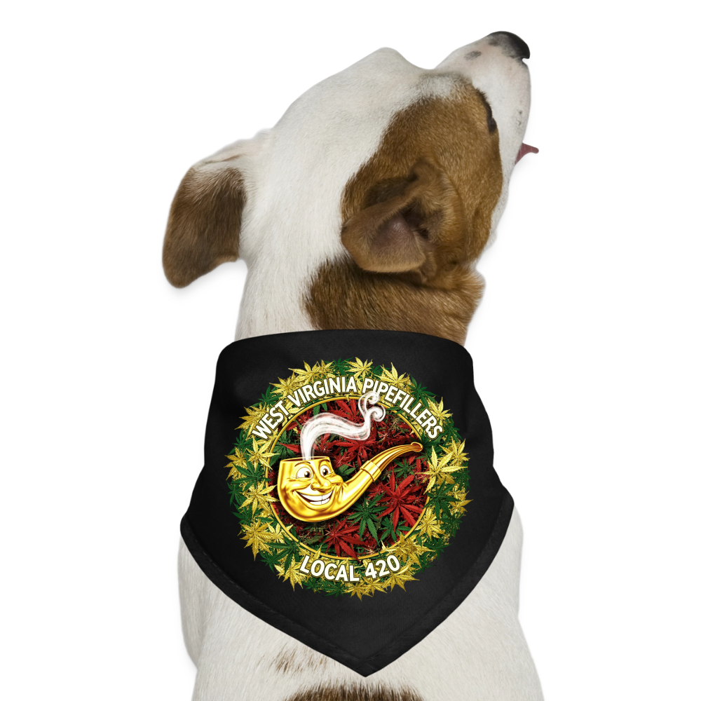 WEST VIRGINIA PIPIEFILLERS LOCAL 420 Union Dog Bandana - black