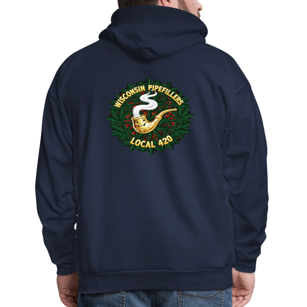 WISCONSIN PIPEFILLERS LOCAL 420 Men's Hoodie - navy