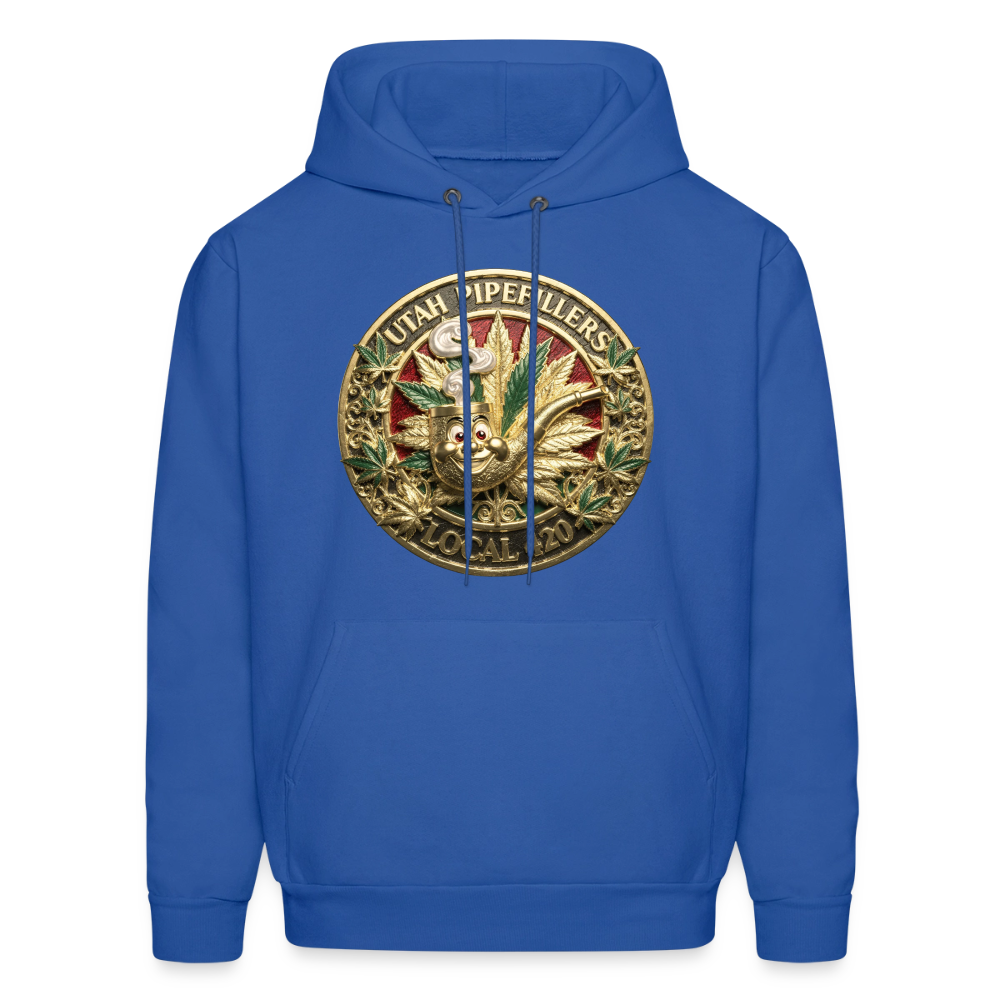 UTAH PIPEFILLERS LOCAL 420 F/B DESIGN Men's Hoodie - royal blue