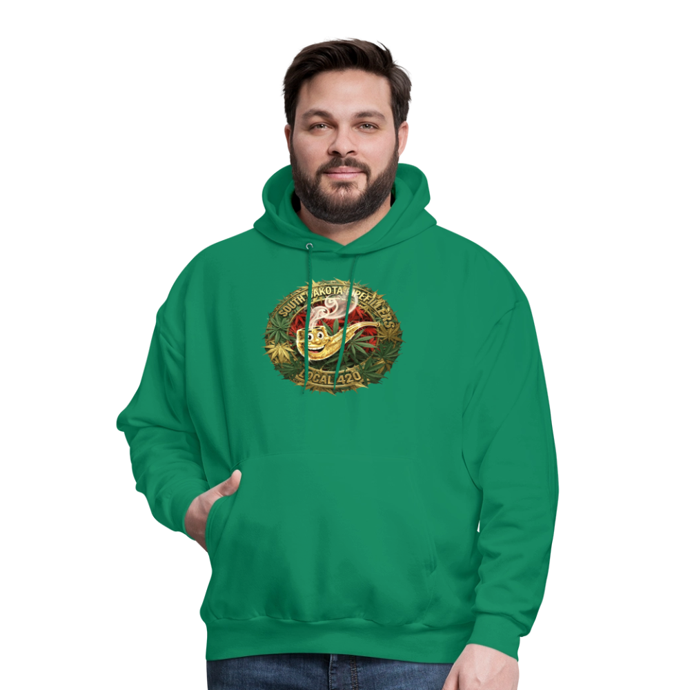SOUTH DAKOTA PIPEFILLERS LOCAL 420  F/B DESIGN Men's Hoodie - kelly green