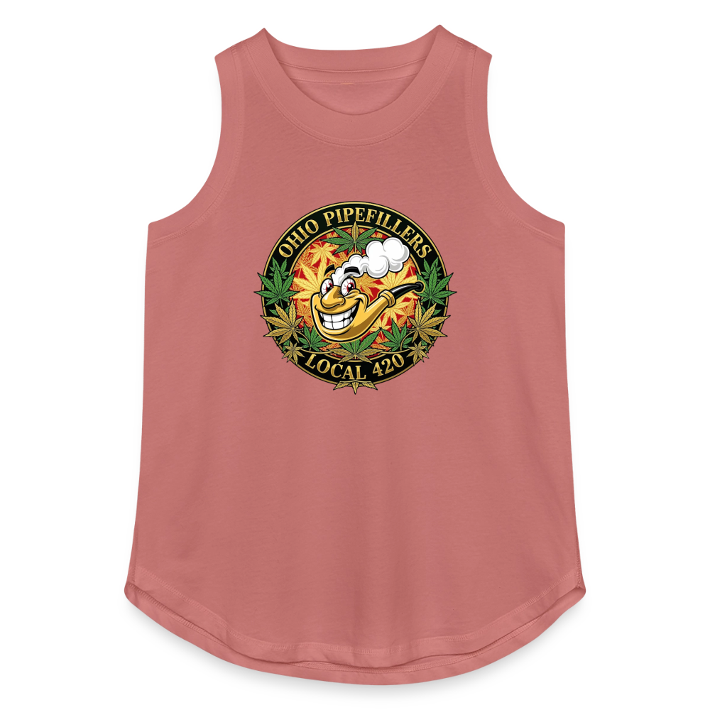 OHIO PIPEFILLERS LOCAL420 Women's Relaxed Tank Top - mauve