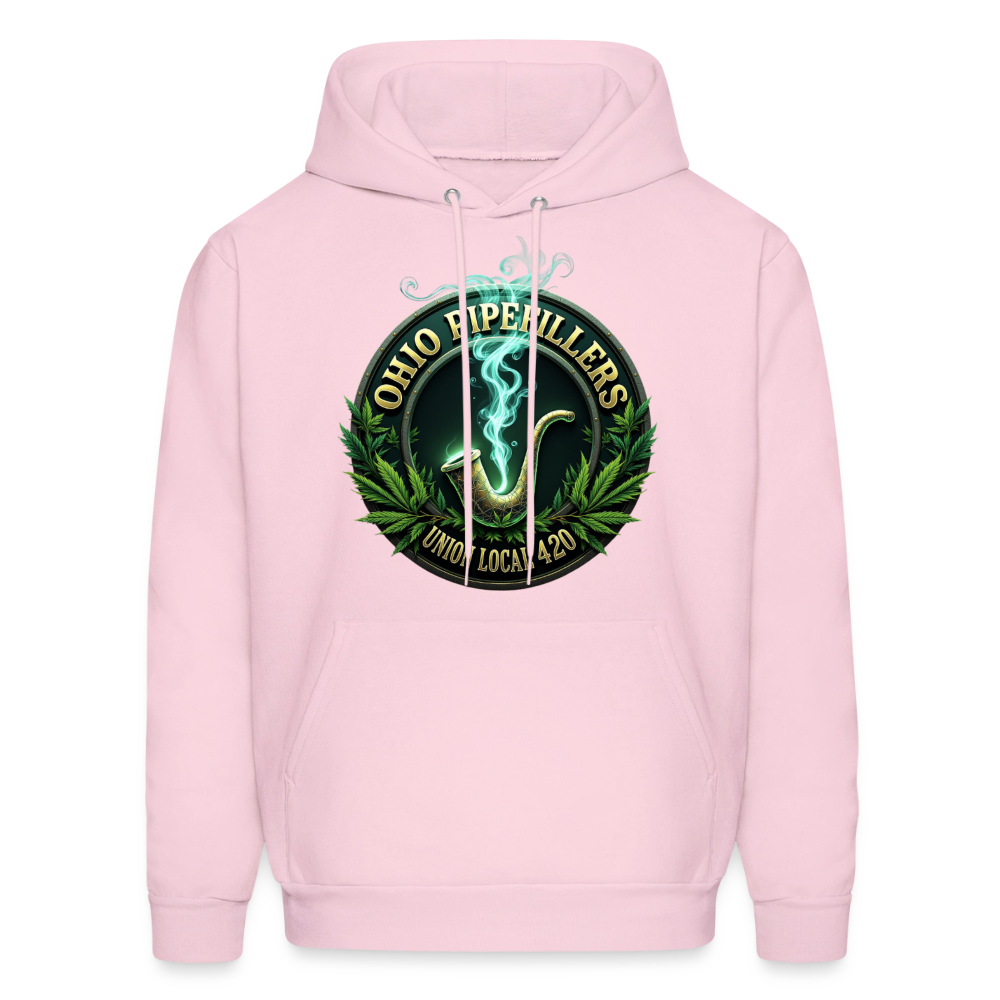OHIO PIPEFILLERS UNION LOCAL 420 F/B DESIGNS Men's Hoodie - pale pink