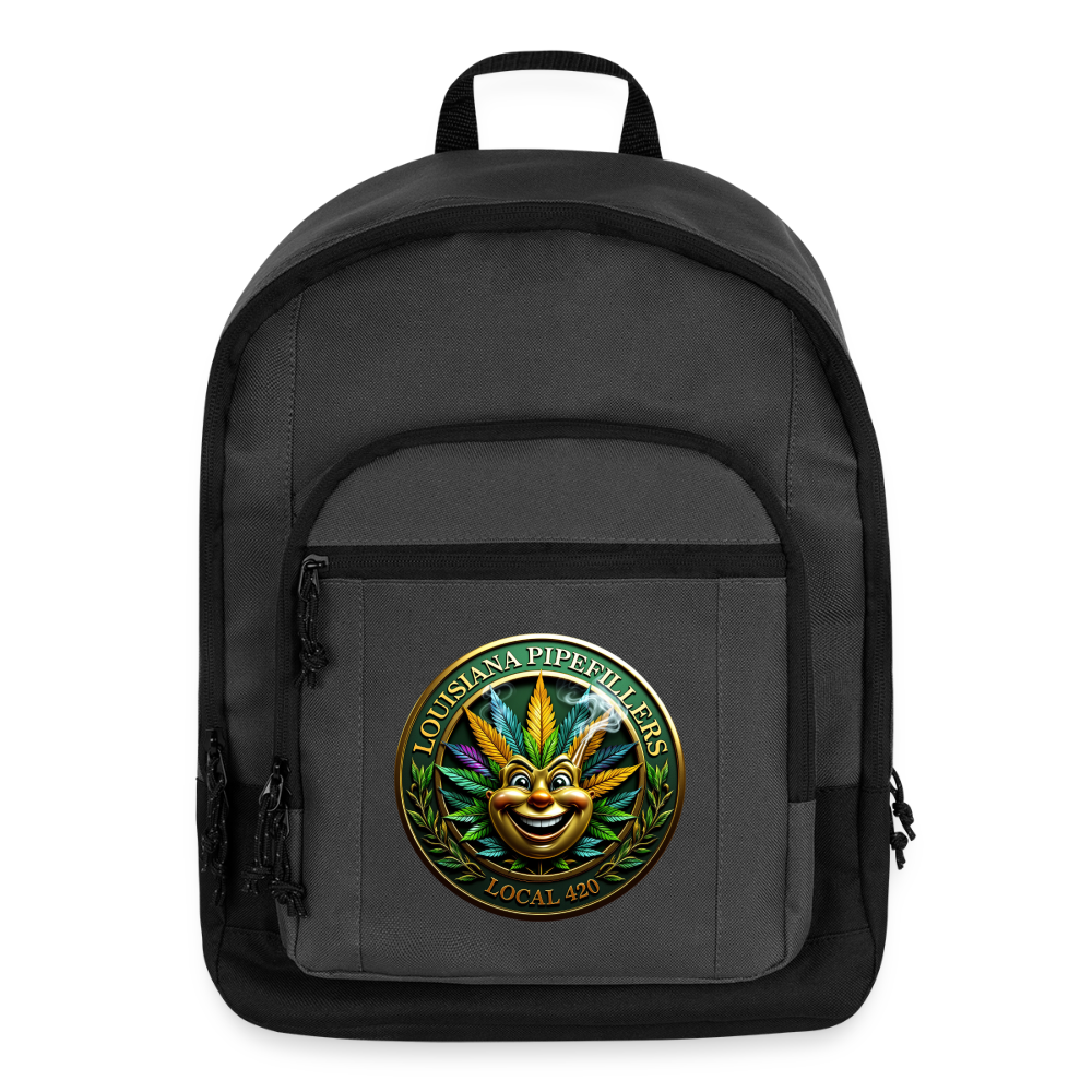 LOUISIANA PIPEFILLERS LOCAL 420 Basic Backpack - charcoal grey
