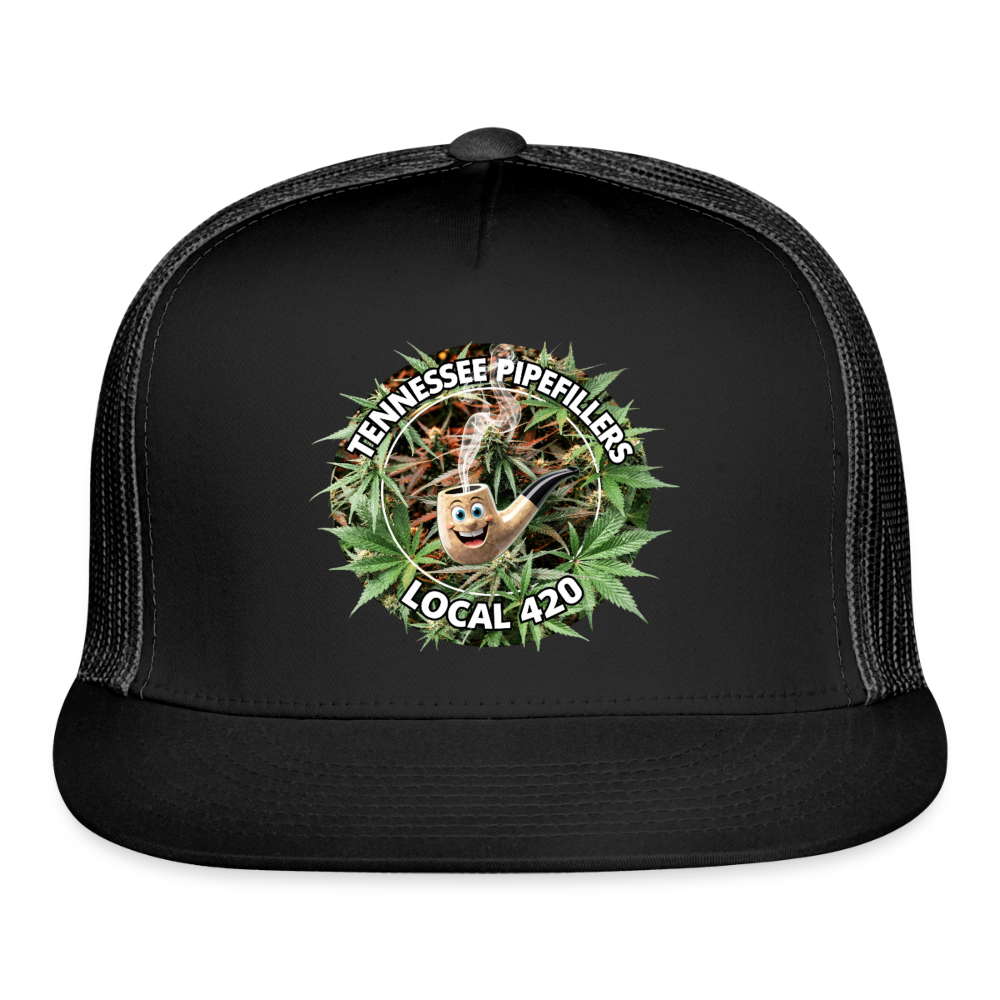 TENNESSEE PIPEFILLERS LOCAL 420 Trucker Hat - black/black