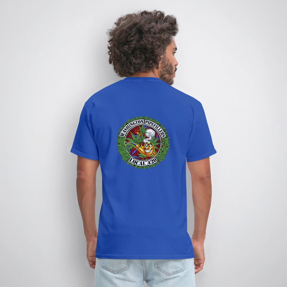 WASHINGTON PIPEFILLERS LOCAL 420 F/B DESIGN Men's T-Shirt - royal blue