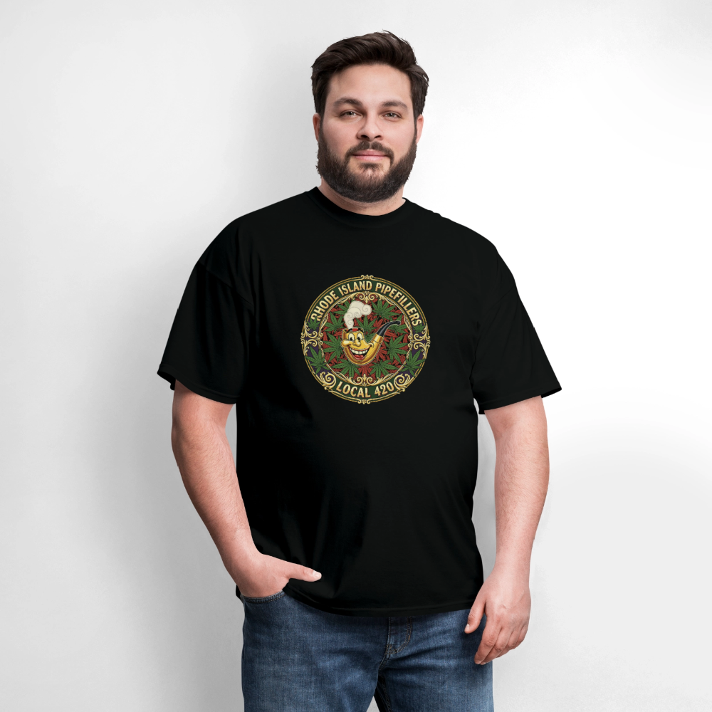 TEXAS PIPEFILLERS LOCAL 420 Men's T-Shirt - black