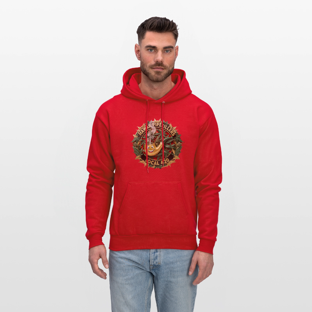 HAWAII PIPEFILLERS LOCAL 420 F/B DESIGN Men's Hoodie - red
