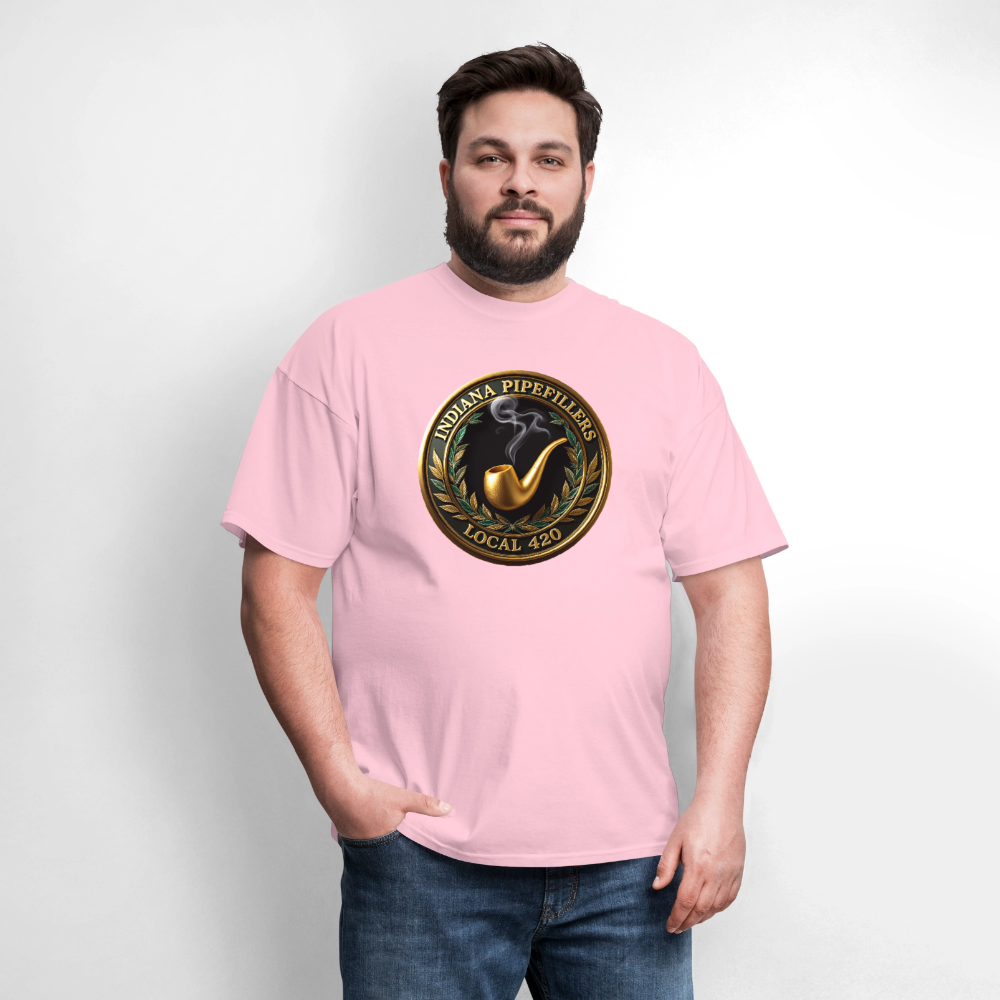 INDIANA PIPEFILLERS LOCAL 420 Men's T-Shirt - pink