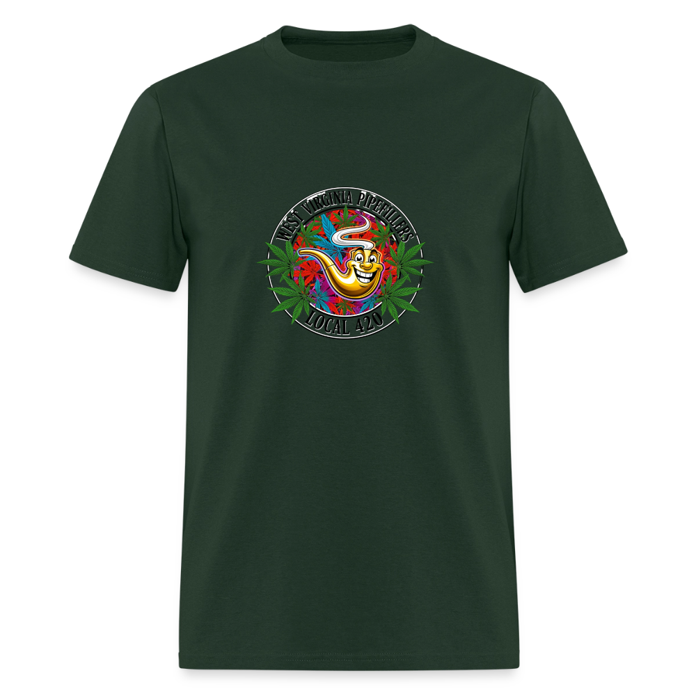 WEST VIRGINIA PIPEFILLERS LOCAL 420 F/B DESIGN Men's T-Shirt - forest green