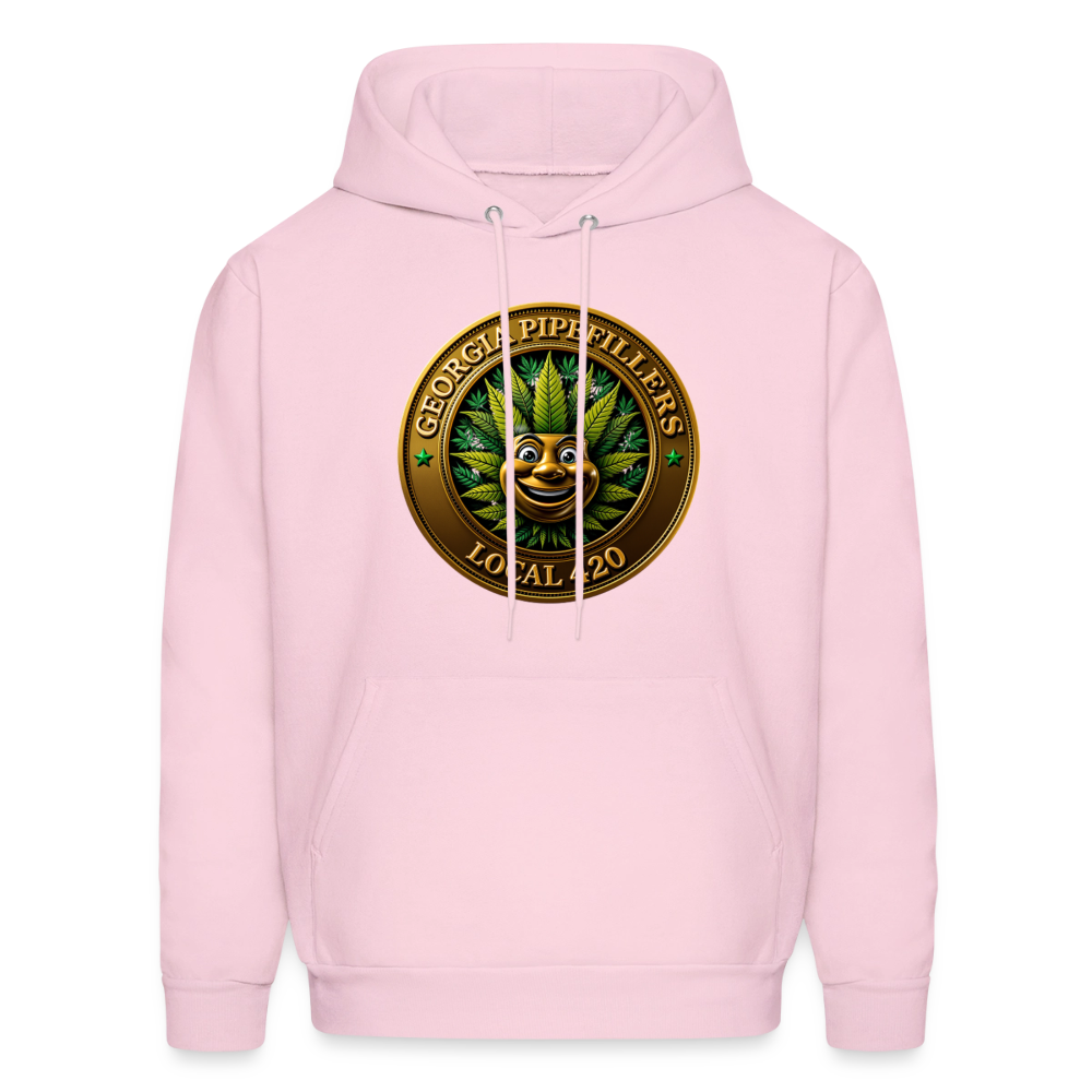 GEORGIA PIPEFILLERS LOCAL 420 Men's Hoodie - pale pink