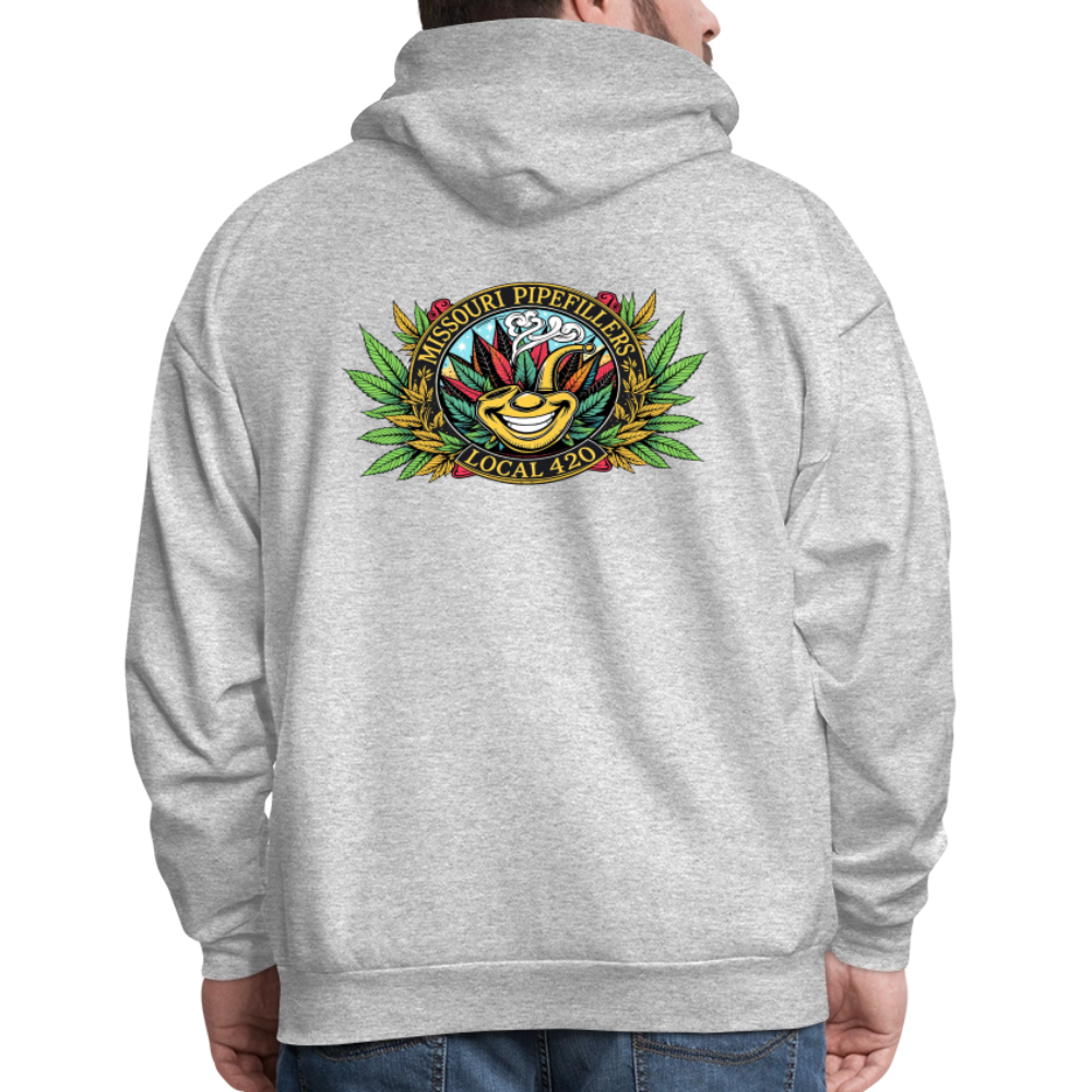MISSOURI PIPEFILLERS LOCAL 420  F/B DESIGNS Men's Hoodie - heather gray