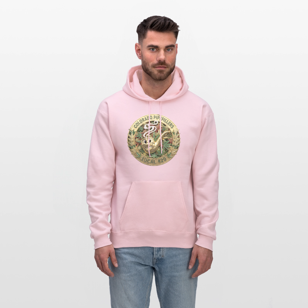 COLORADO PIPEFILLERS LOCAL 420 Men's Hoodie - pale pink