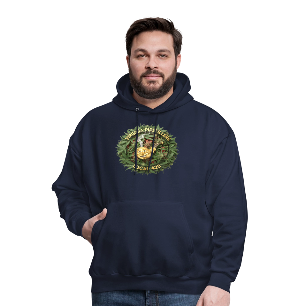 VIRGINIA PIPEFILLERS LOCAL 420 F/B DESIGN Men's  Hoodie - navy