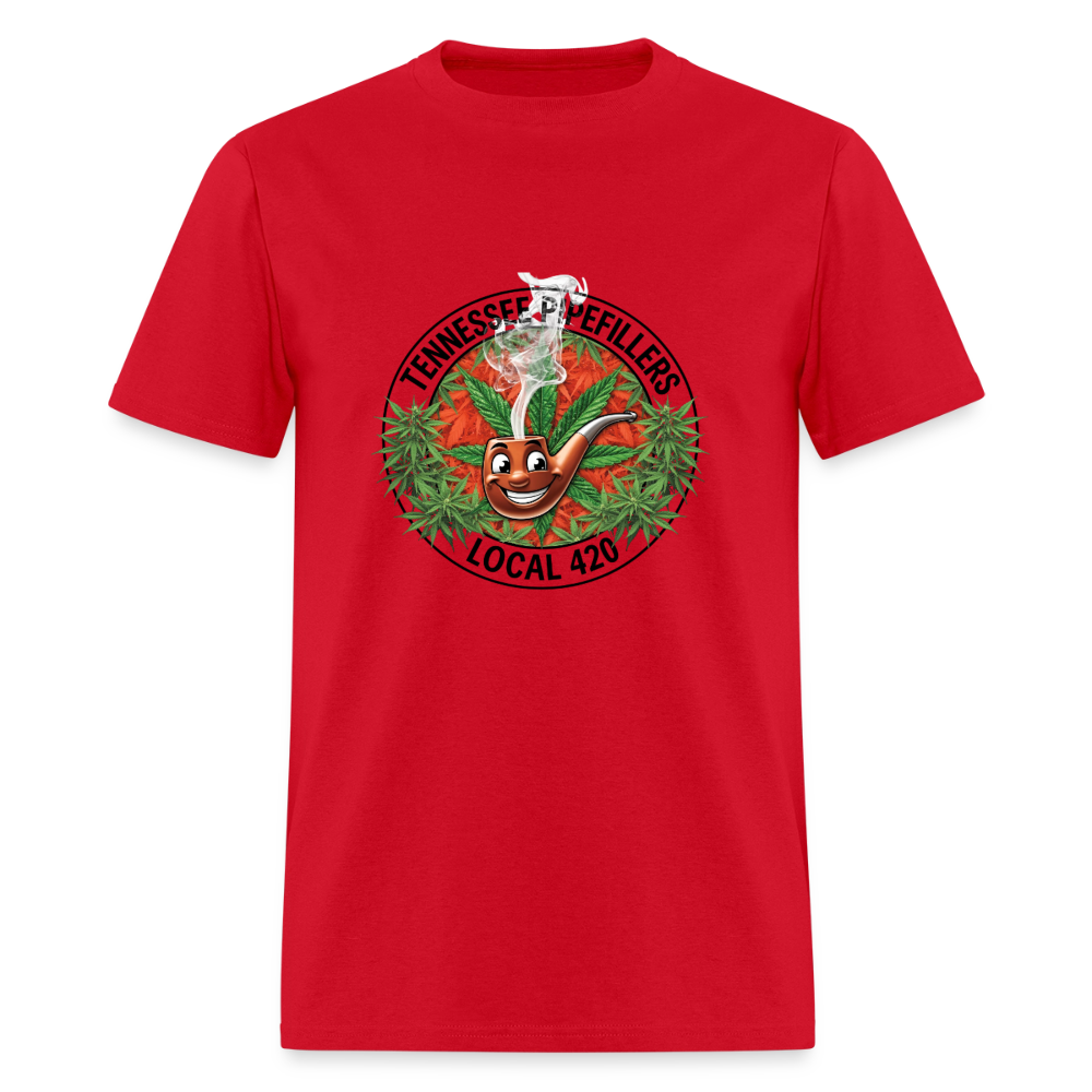 TENNESSEE PIPEFILLERS LOCAL 420 Men's T-Shirt - red