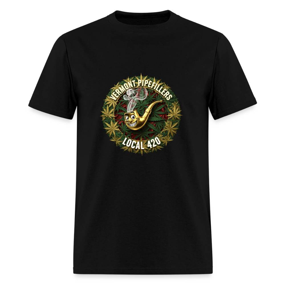 VERMONT PIPEFILLERS LOCAL 420 Men's T-Shirt - black
