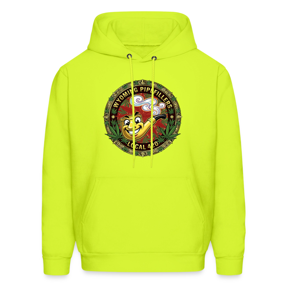 WYOMING PIPEFILLERS LOCAL 420 Men's Hoodie - safety green
