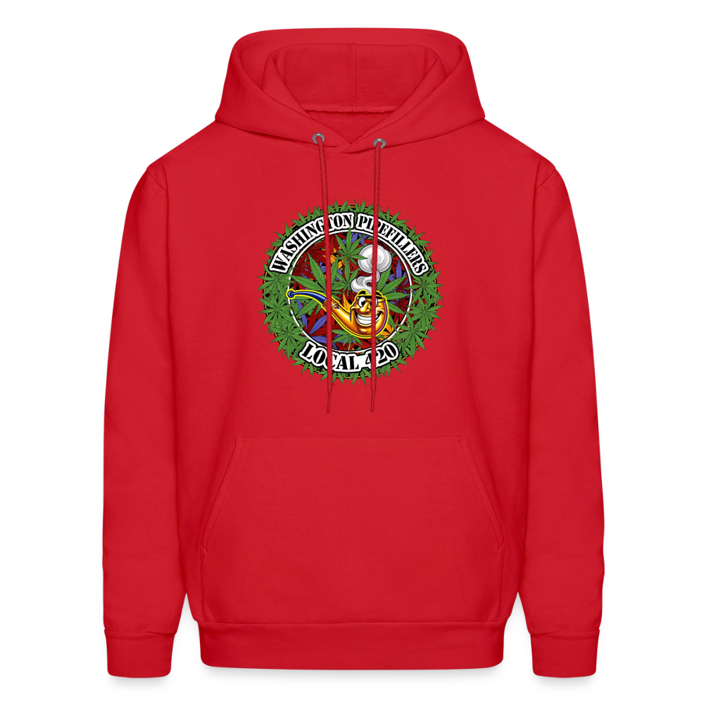 WASHINGTON PIPEFILLERS LOCAL 420 Men's Hoodie - red