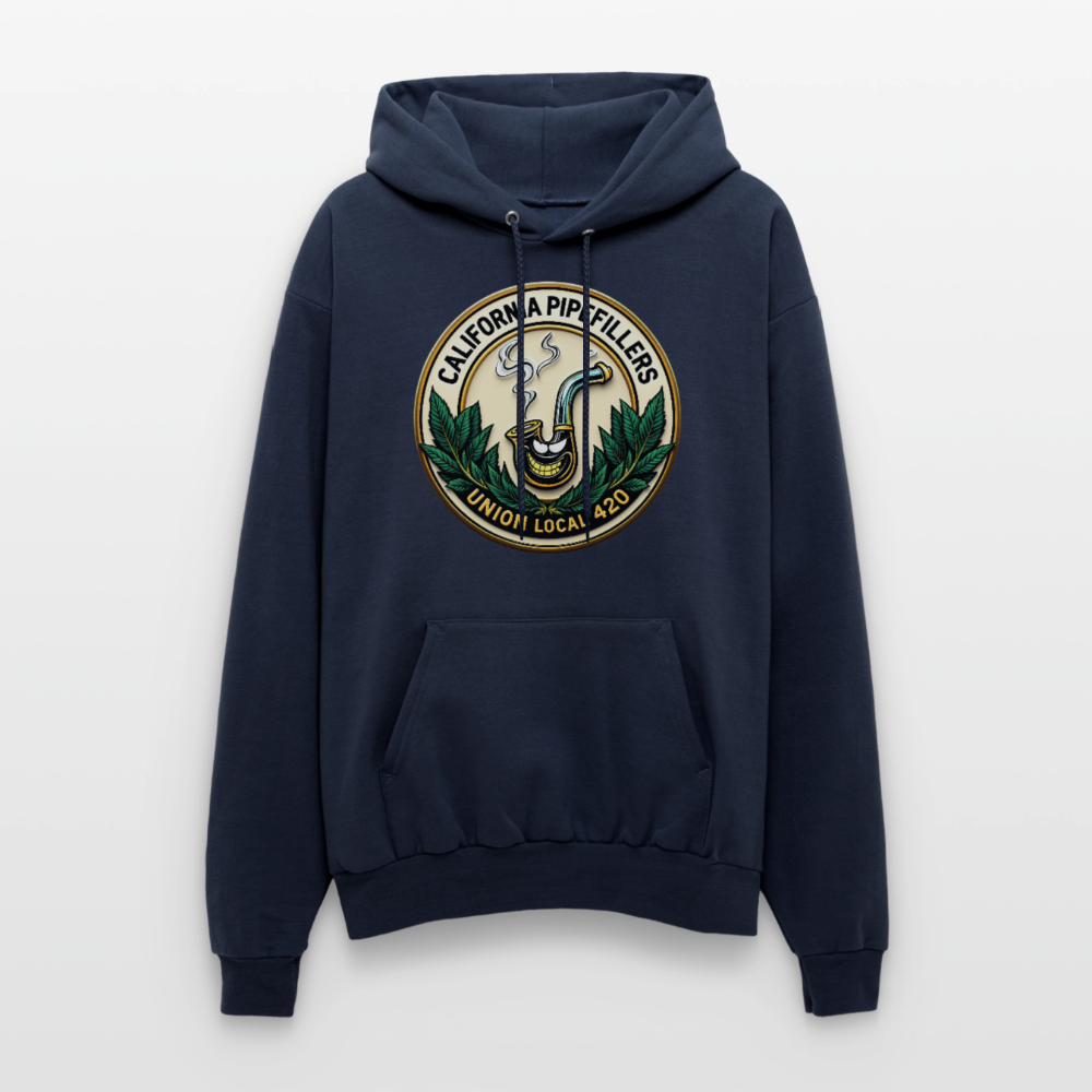 CALIFORNIA PIPEFILLERS UNION LOCAL 420 F/B EMBLEM Men's Hoodie - navy