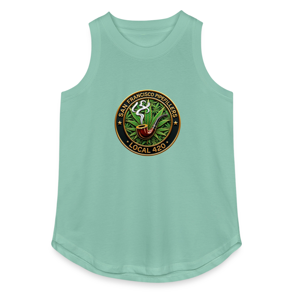 SAN FRANCISCO PIPEFILLERS LOCAL 420 Women's Relaxed Tank Top - saltwater