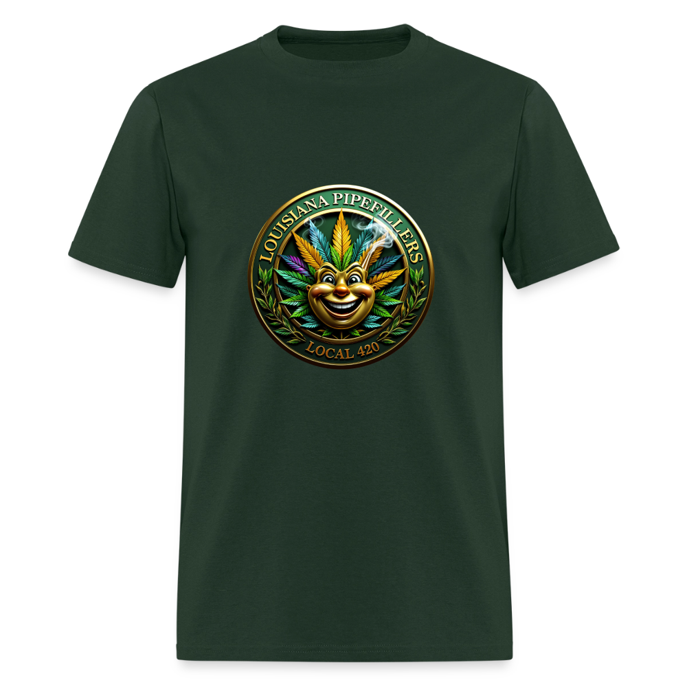 LOUISIANA PIPEFILLERS LOCAL 420 Men's T-Shirt - forest green