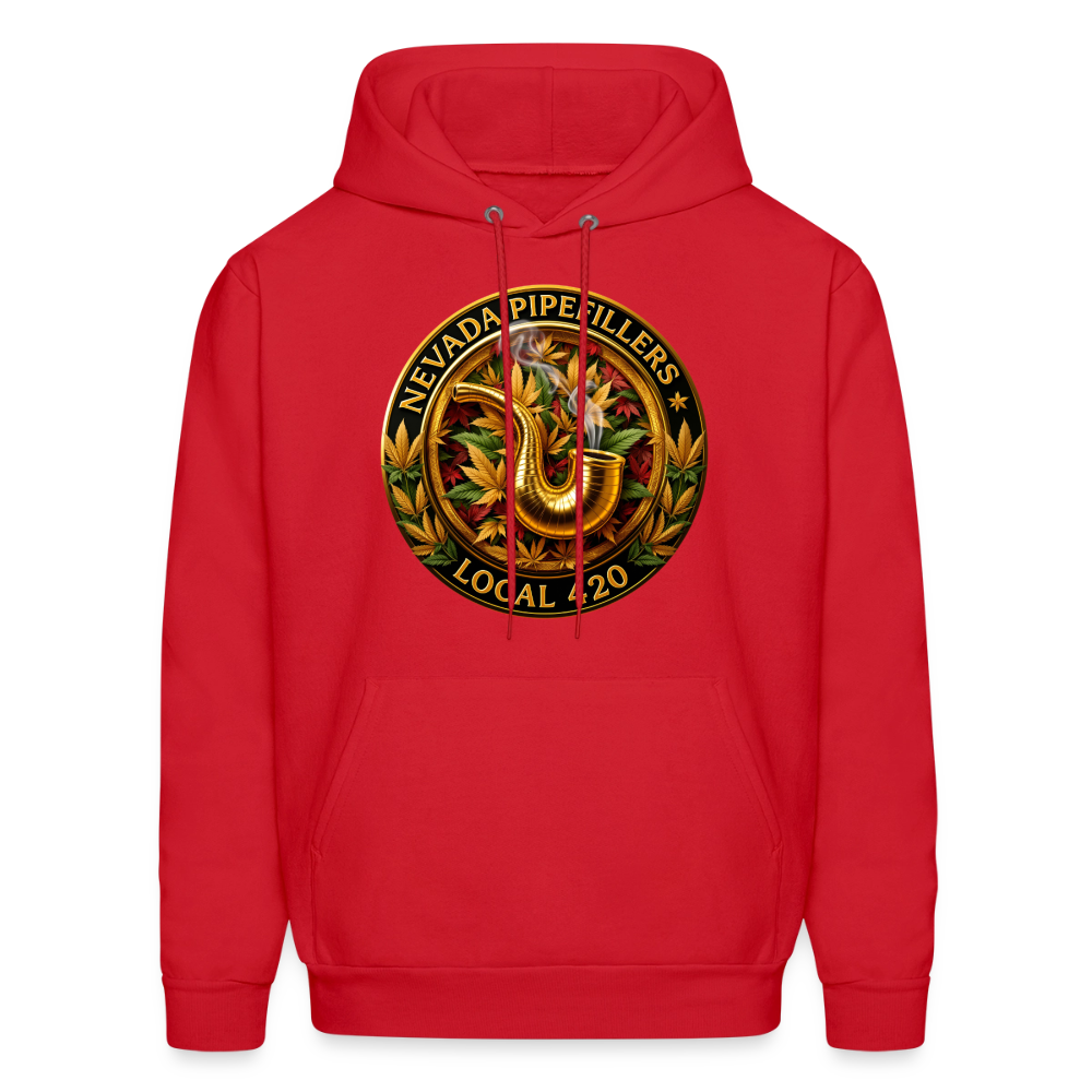 NEVADA PIPEFILLERS LOCAL 420  Men's Hoodie - red