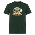 NEW ENGLAND PIPEFILLERS LOCAL 420 "MOOSE TRAILS" F/B EMBLEMS Men's T-Shirt 00 - forest green