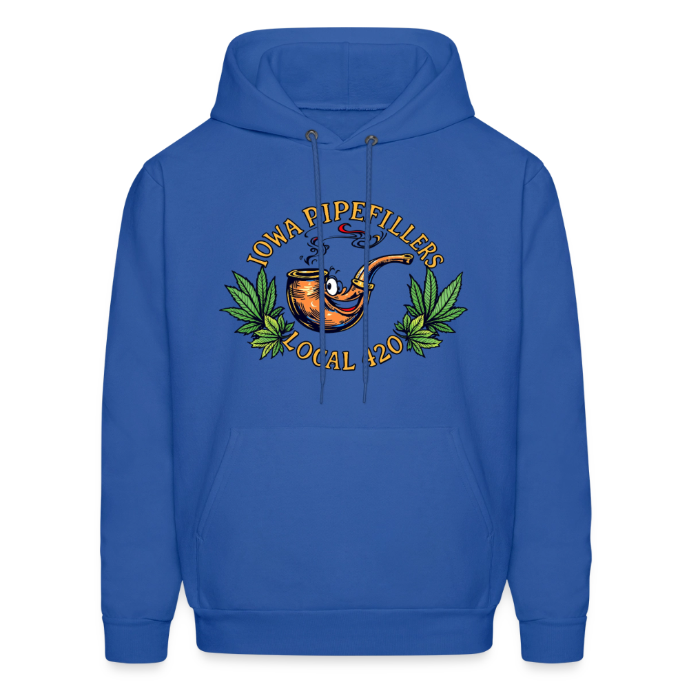IOWA PIPEFILLERS LOCAL 420 F/B DESIGN Men's Hoodie - royal blue
