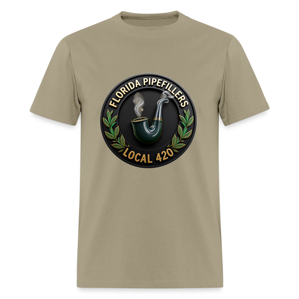 FLORIDA PIPEFILLERS LOCAL 420 Men's T-Shirt - khaki