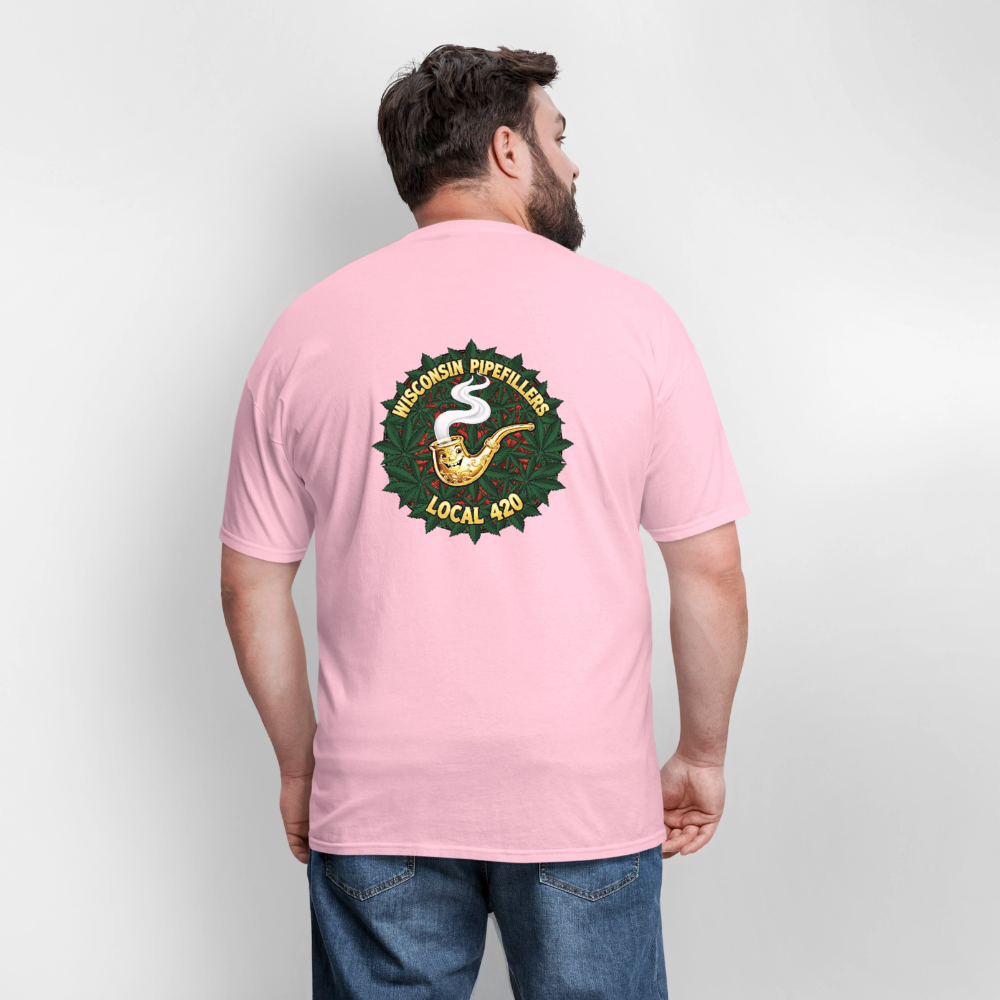 WISCONSIN PIPEFILLERS LOCAL 420 Men's T-Shirt - pink
