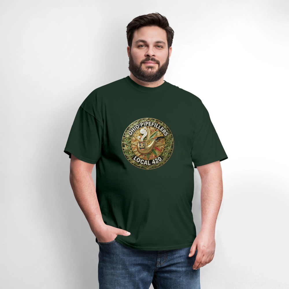 OHIO PIPEFILLERS LOCAL 420  Men's T-Shirt - forest green