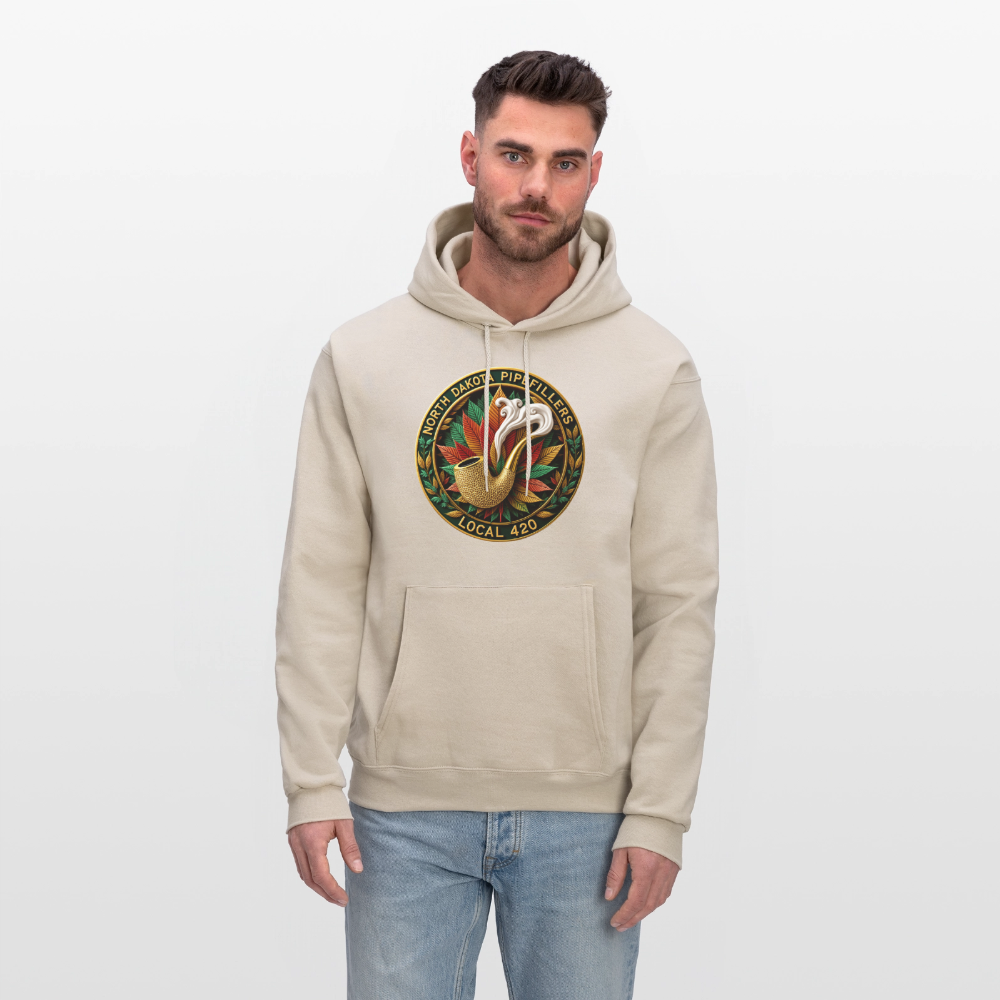 NORTH DAKOTA PIPEFILLERS LOCAL 420 Men's Hoodie - Sand