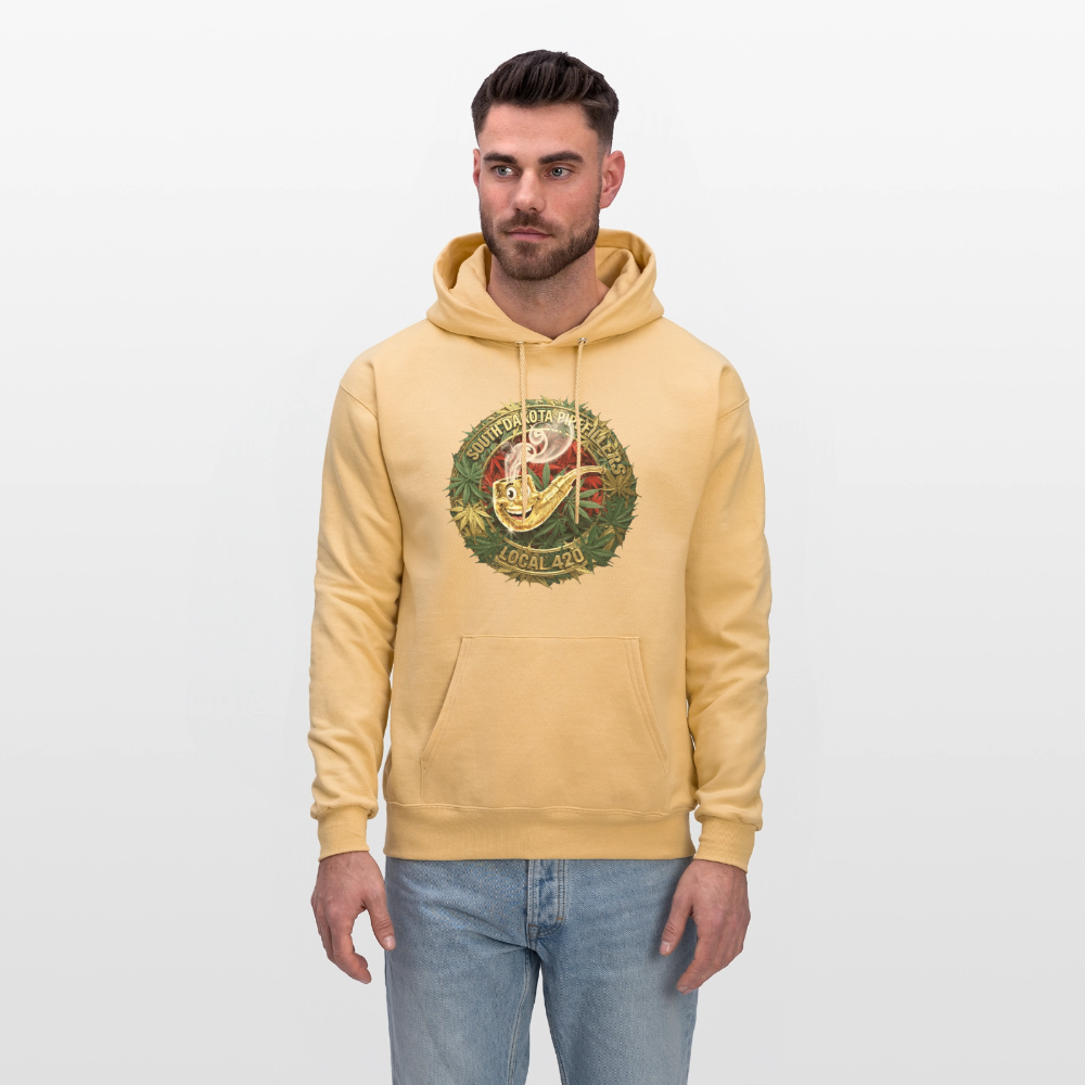 SOUTH DAKOTA PIPEFILLERS LOCAL 420  F/B DESIGN Men's Hoodie - light gold 