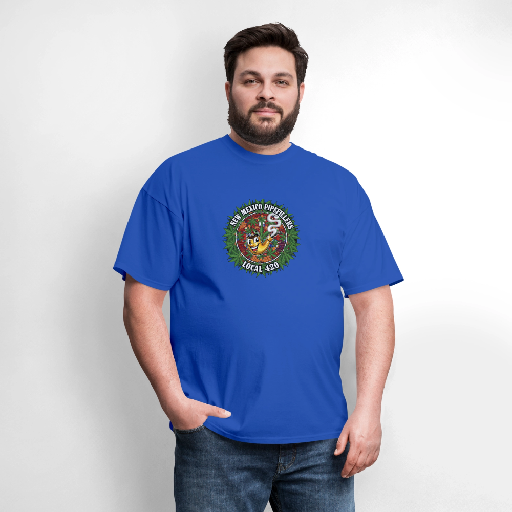 NEW MEXICO PIPEFILLERS LOCAL 420 MEN'S T-Shirt - royal blue