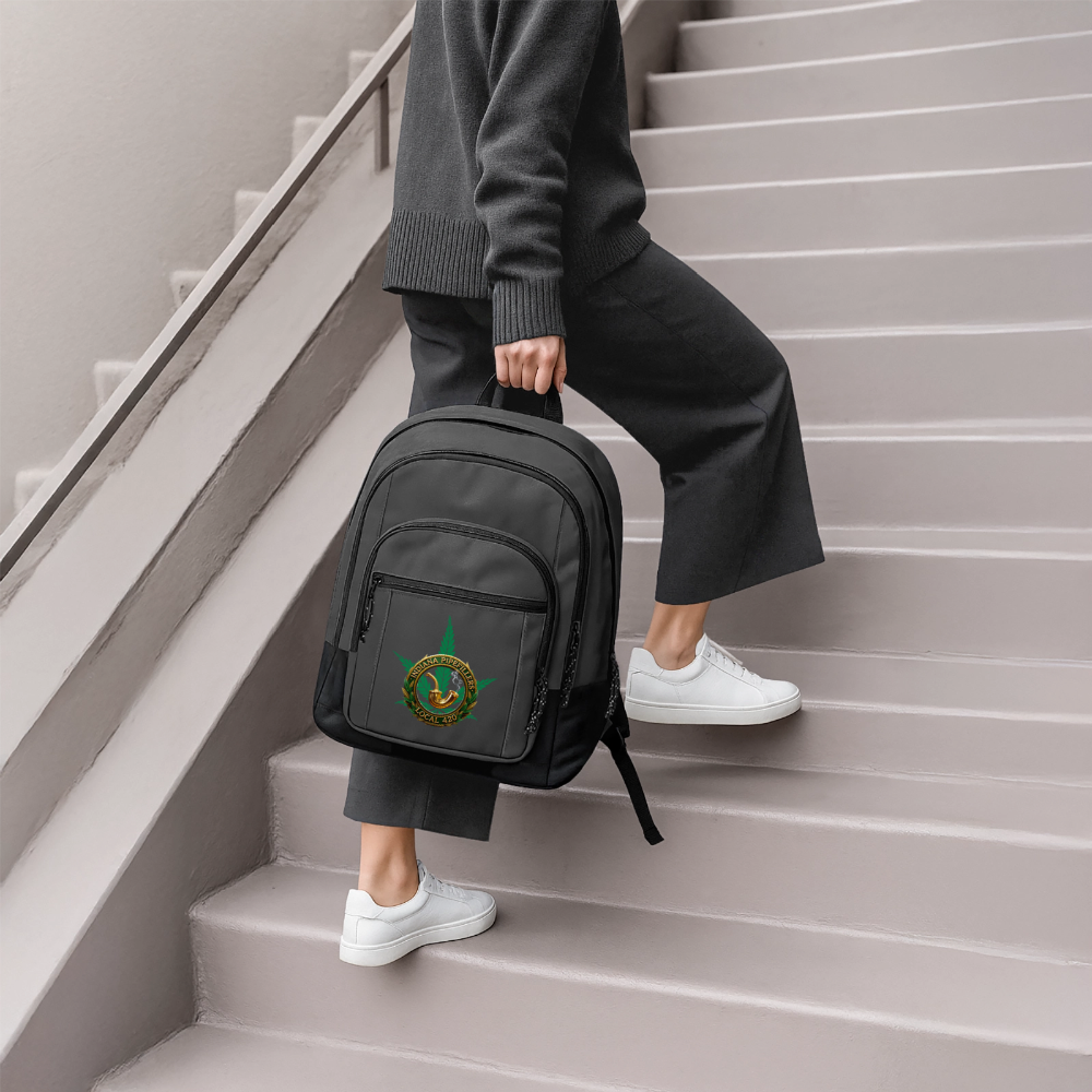 INDIANA PIPEFILLERS LOCAL 420 Backpack - charcoal grey