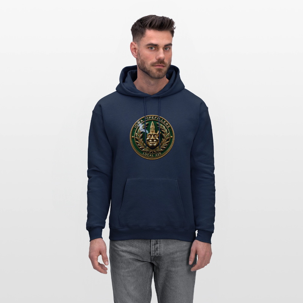 IOWA PIPEFILLERS LOCAL 420 F/B DESIGN Men's Hoodie - navy