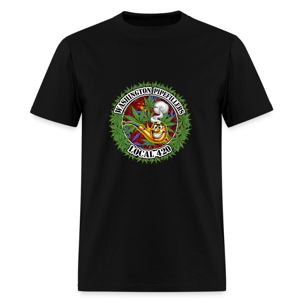 WASHINGTON PIPEFILLERS LOCAL 420 Men's T-Shirt - black