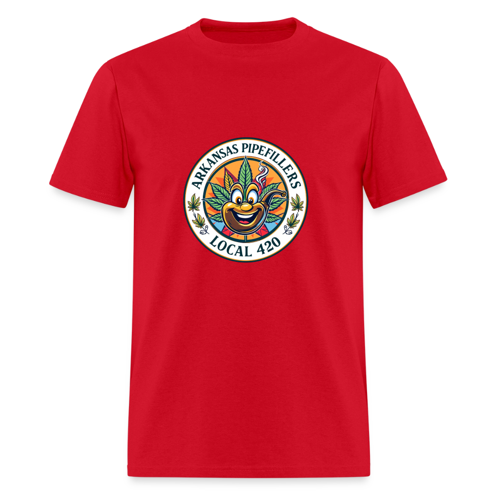 ARKANSAS PIPEFILLERS LOCAL 420 Men's T-Shirt - red