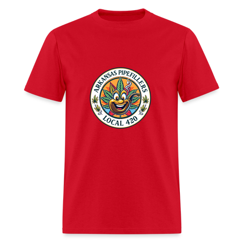 ARKANSAS PIPEFILLERS LOCAL 420 Men's T-Shirt - red