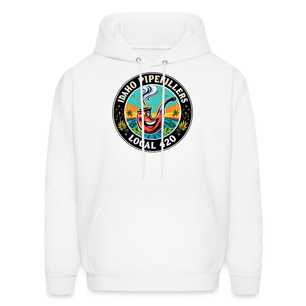 IDAHO PIPEFILLERS LOCAL 420 F/B DESIGN Men's Hoodie - white