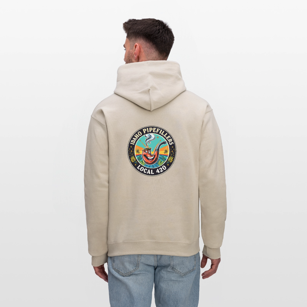 IDAHO PIPEFILLERS LOCAL 420 F/B DESIGN Men's Hoodie - Sand