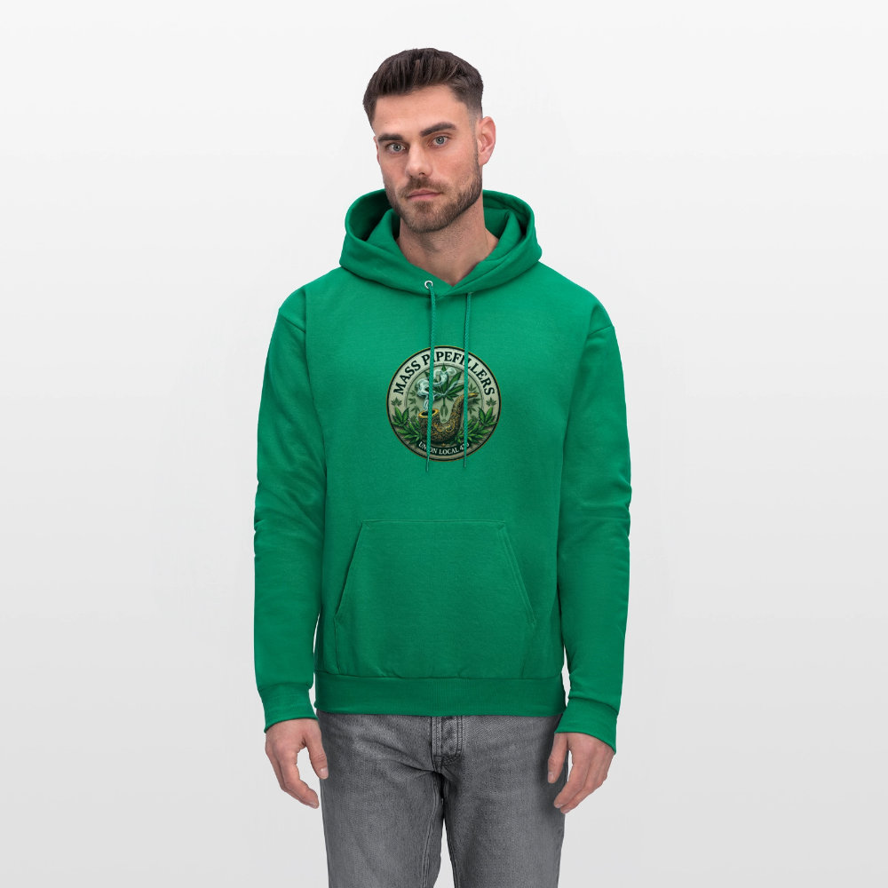 MASS PIPEFILLERS LOCAL 420 Men's Hoodie - kelly green
